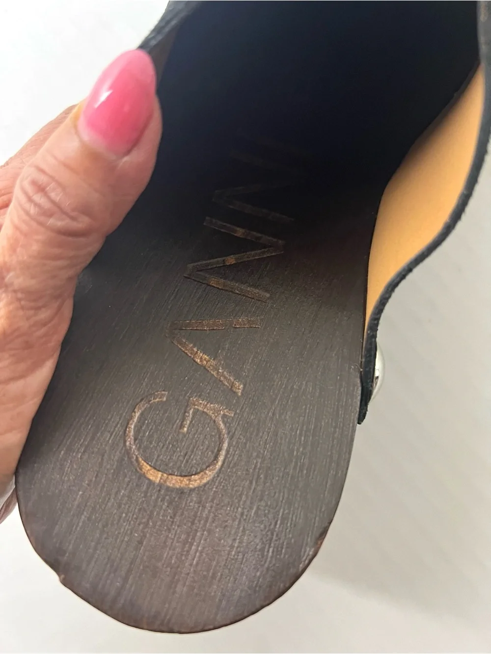 Ganni Retro Leather Platform Sandals
